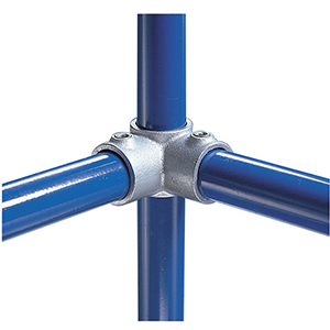 90 Grad Eckverbinder mit Durchgang, Größe A, Rohrdurchm. außen 26,9 mm, 3/4