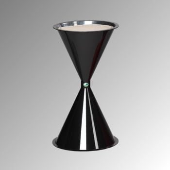 Standaschenbecher - Kunststoff - 722 x 420 x 420 mm (HxBxT) - schwarzgrau