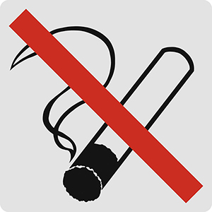 Verbotsschild Rauchen verboten