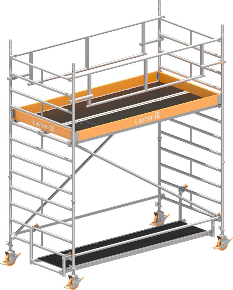 Fahrgerüst Breit P2 mit Sicherheits-Doppelgeländer