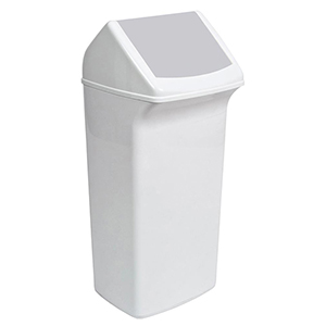 Abfallbehälter mit schwenkbarer Einwurfklappe im Deckel