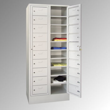 Wäscheschrank - Wäscheverteilschrank, Breite 77 cm, Höhe 185 cm, Tiefe 50 cm, 20 Fächer
