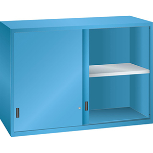Schiebetürenschrank mit Vollblechschiebetüren als Aufsatzschrank