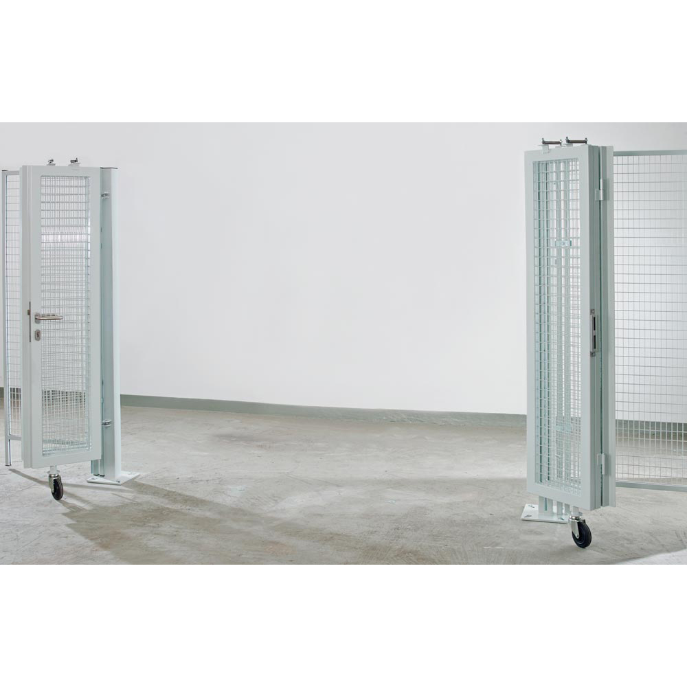 Falttor für Trennwandschutzgitter