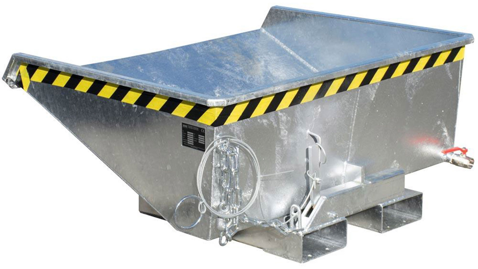 Späne-Selbstkippbehälter mit Abrollsystem