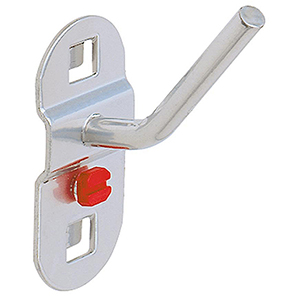 Schräghaken für Nüsse und Steckschlüssel, Durchm. 6 mm, Länge 14/40 mm, ähnlich RAL 9006 aluminium