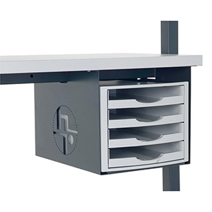 Halterung für Ablagekästen DIN A4, BxTxH 265x375x330 mm