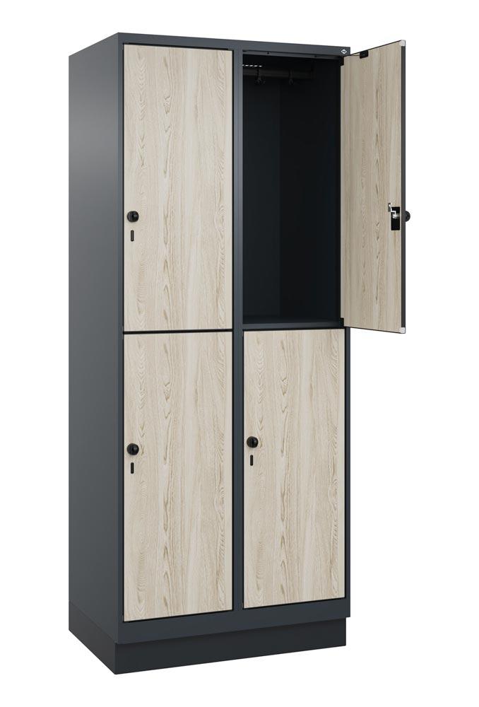 Fächerschrank, doppelstöckig