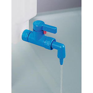 Ablasshahn mit Überwurfmutter