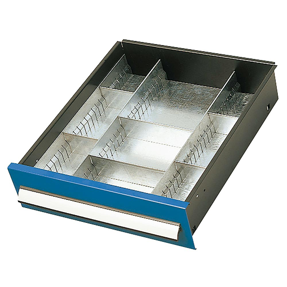 Schubladeneinsatz  BxH 500 x 125 mm, verzinkt