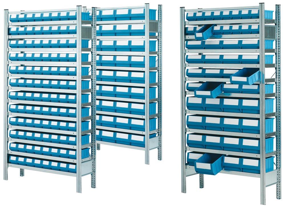 Kleinteileregal, Magazinregal - Profi Ordnungsregal - Systemregal