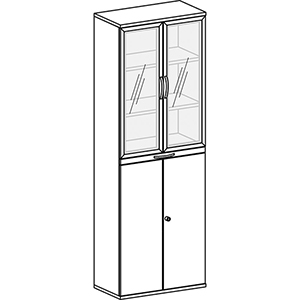 Aktenschrank, Büroschrank mit Flügeltüren