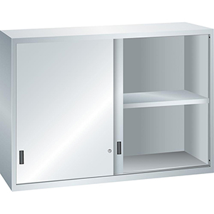 Schiebetürenschrank mit Vollblechschiebetüren als Aufsatzschrank