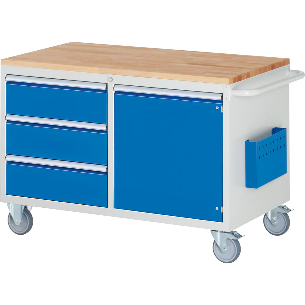 Werkzeugwagen, Montagewagen mit Buche Platte 25mm