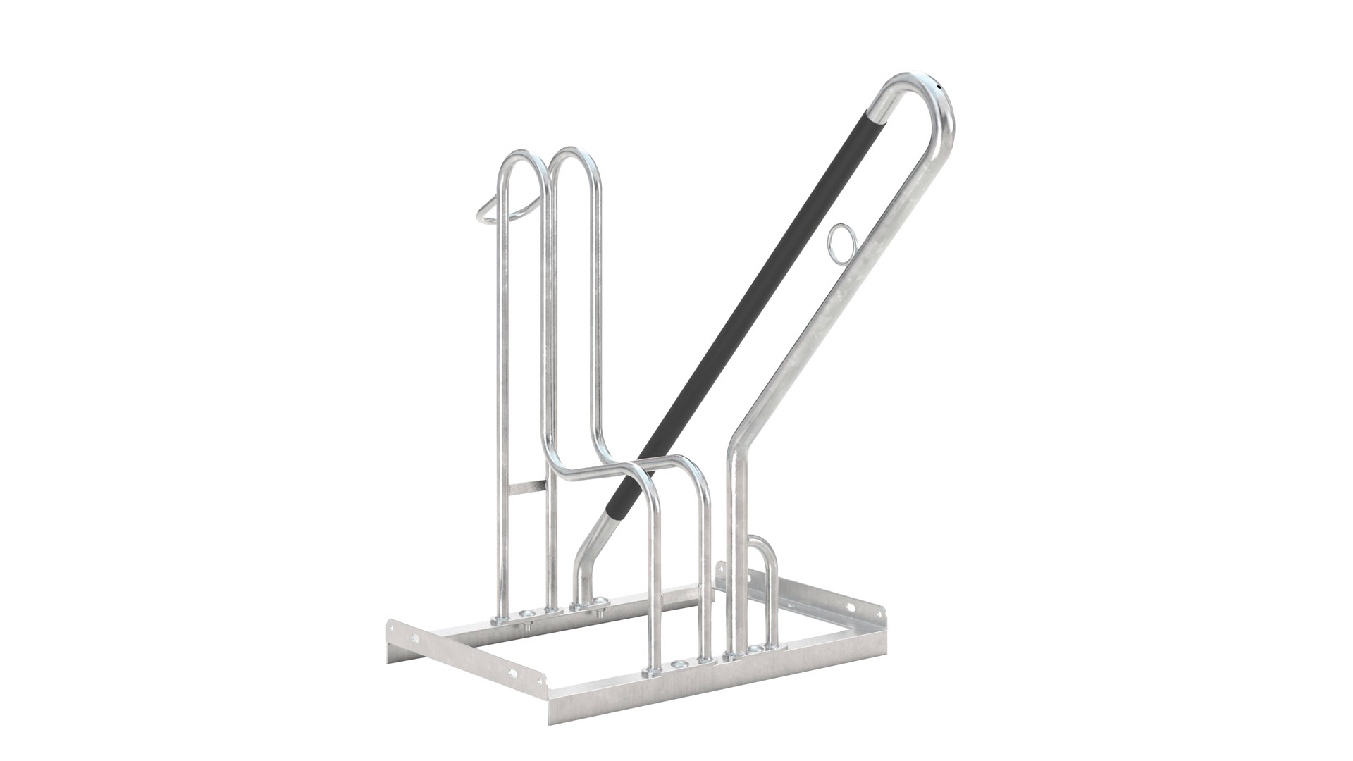 Fahrradbügel, Anlehnbügel - für 1 Fahrräder - Breite: 60 cm - verzinkt