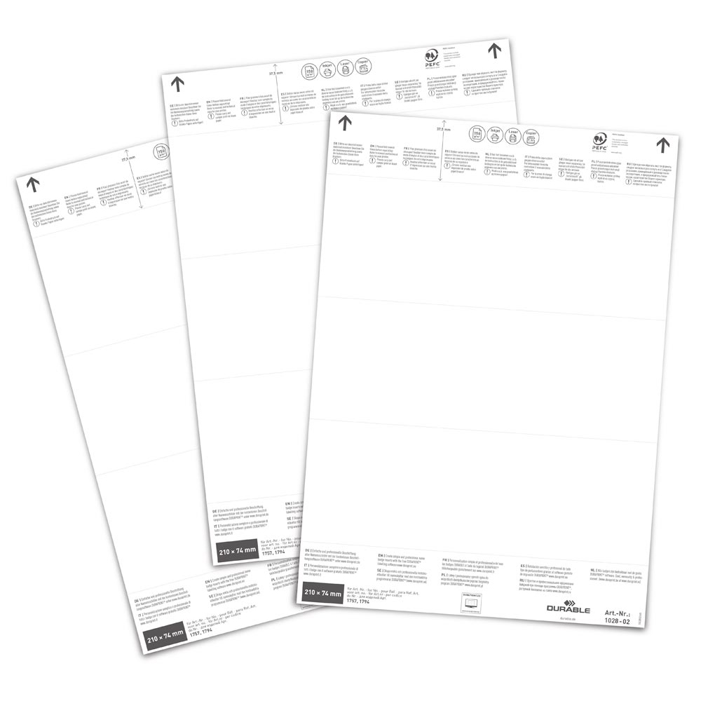 Einsteckschilder für Logistiktaschen
