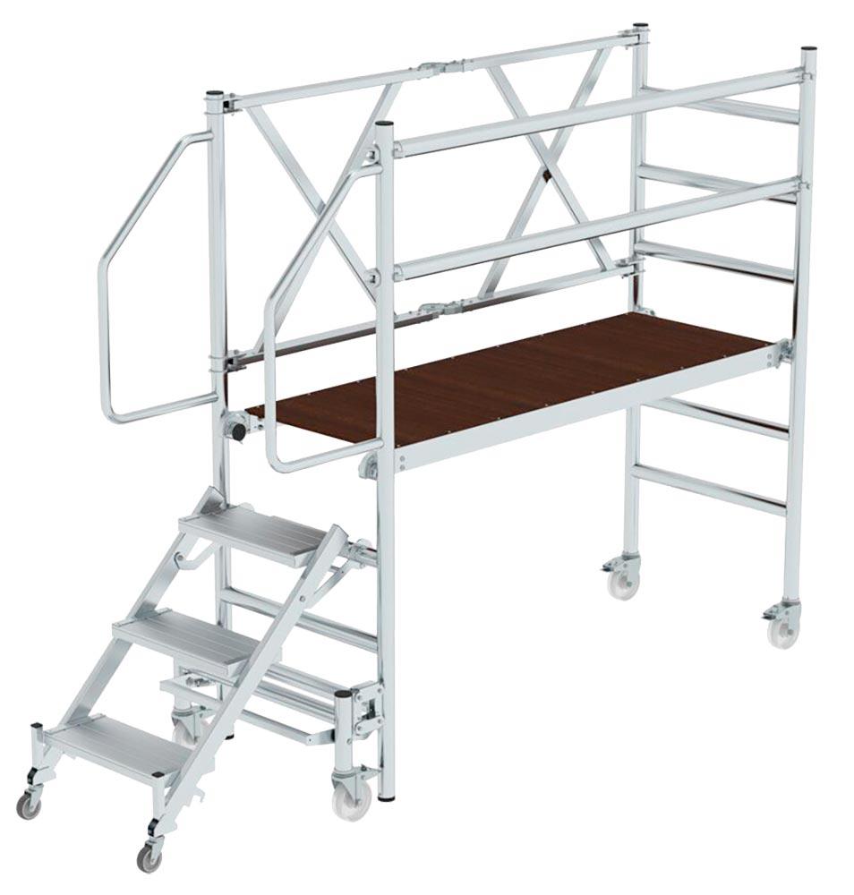 Montageplattform mit Treppenzustieg