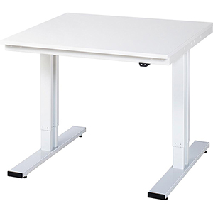 Elektrisch höhenverstellbarer Arbeitstisch, Breite 100 cm, Tiefe 80 cm, Höhe 112 cm,  Schublade(n), Platte: Melaminharzbeschichtet
