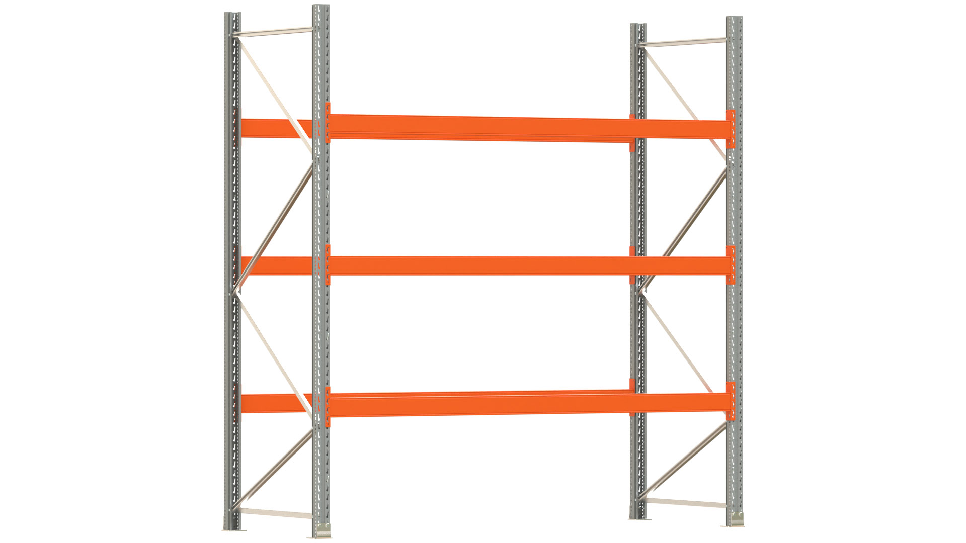 Palettenregal ARTUS - Breite 287 cm - Höhe 300 cm - Tiefe 110 cm - Fachlast 2000 kg - 12 Palettenstellplätze