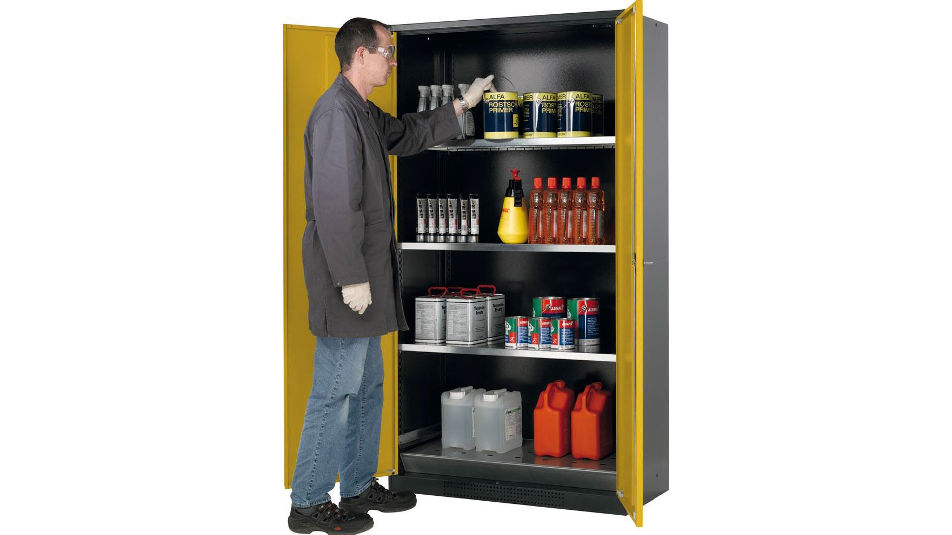 Gefahrstoffschrank, Chemikalienschrank