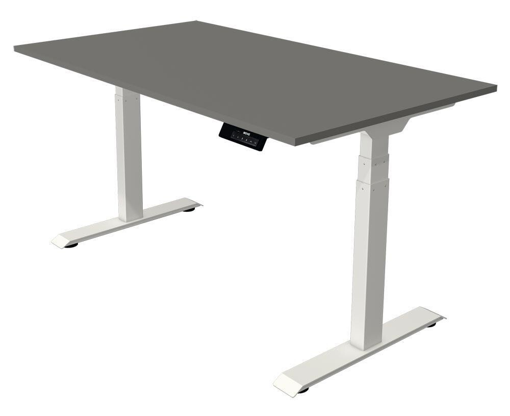 Sitz-/Stehschreibtisch - BxTxH 1600x800x620-1270 mm - graphit