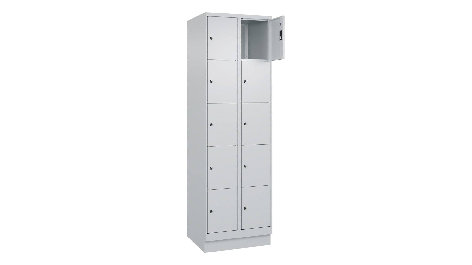 Fächerschrank, Breite 60 cm, Höhe 195 cm, Tiefe 50 cm, 10 Fächer