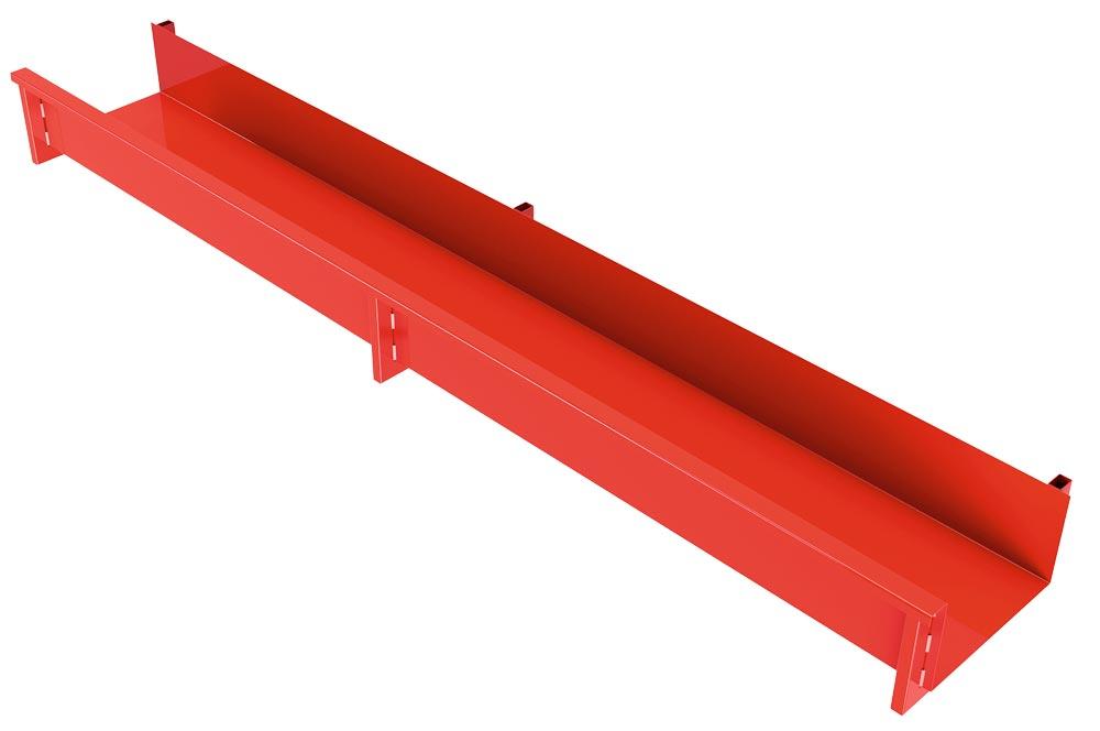 Einlegekassette, als Zubehör für Ausrollregale, offen, mit 960 mm Fachtiefe