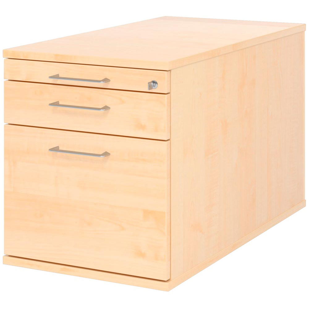 Rollcont. BxTxH 428x800x512 mm1xU-fach,1xSchubl.,1 x HR-Auszug, ahorn