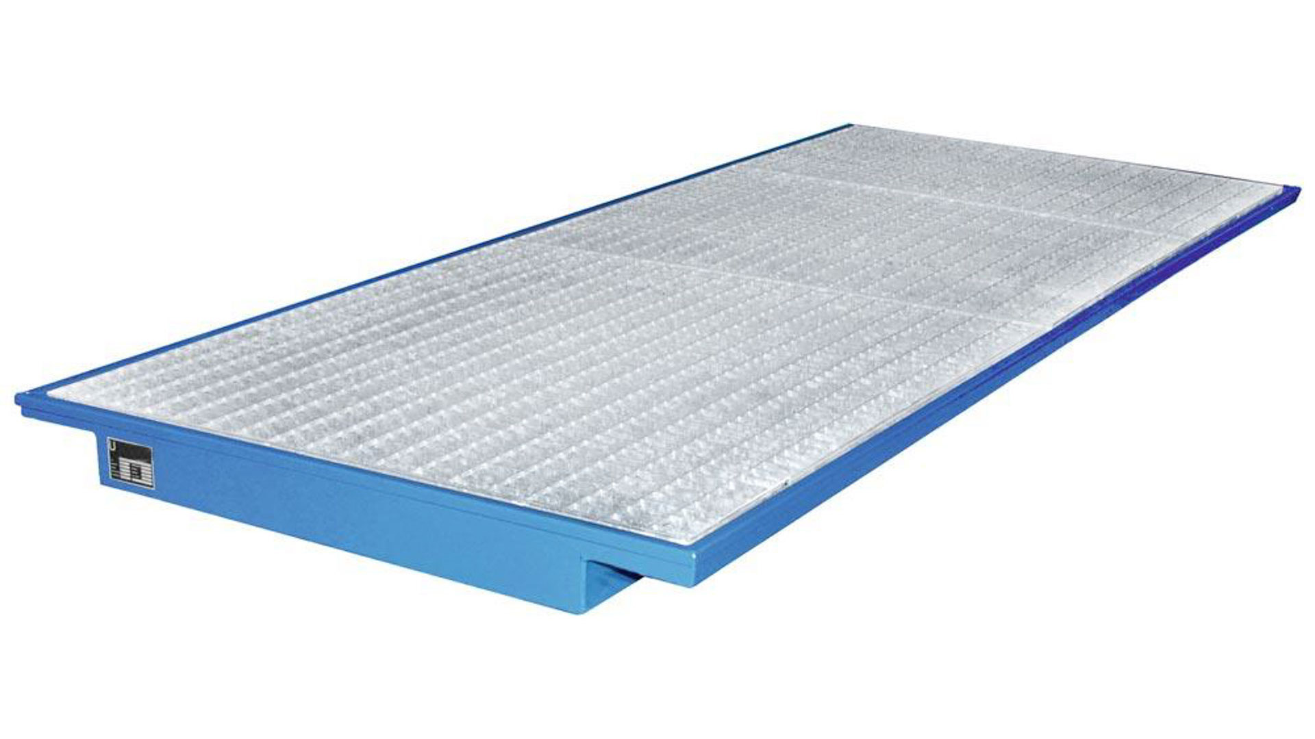 Regalwanne m. Gitterrost - (BxT) 3.250 x 1.250 mm - Volumen 200 l - lichtblau