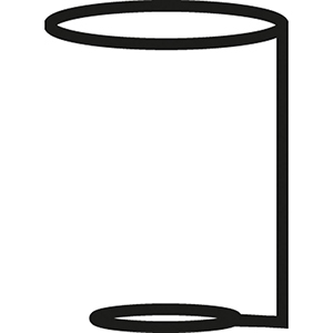 Schirmhalter mit Tropfmulde