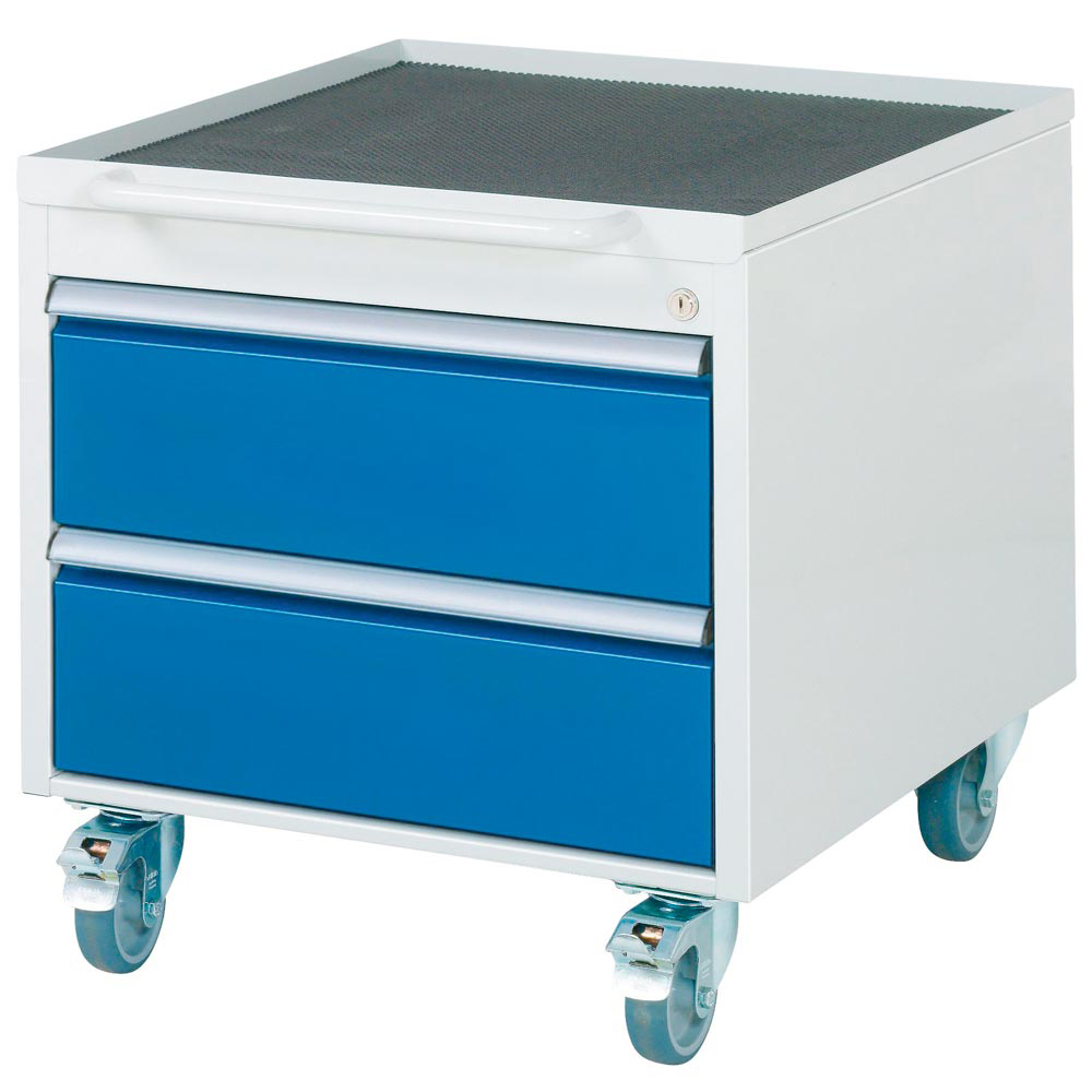 Rollschrank BxTxH 580x650x565 mmSchubladen 2x180 mm