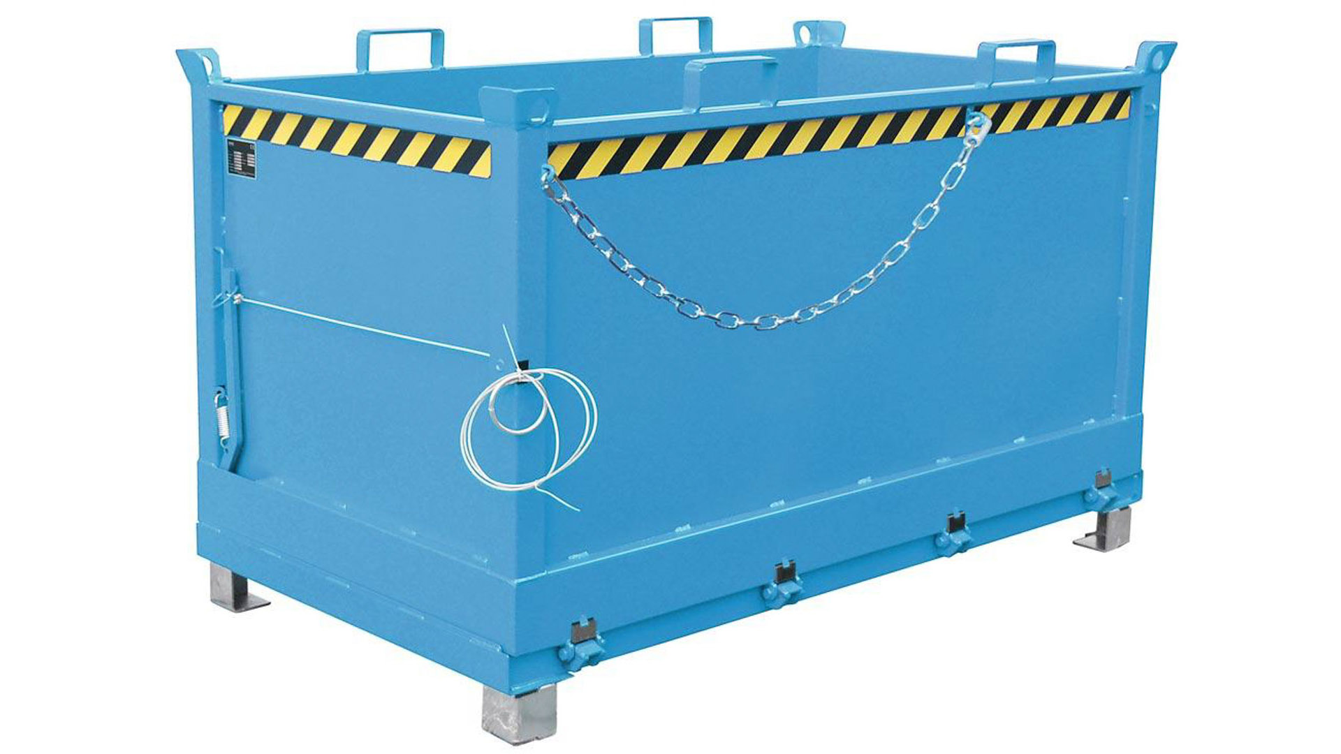 Klappbodenbehälter - 1.500 l Volumen - 1.500 kg - kranbar - lichtblau