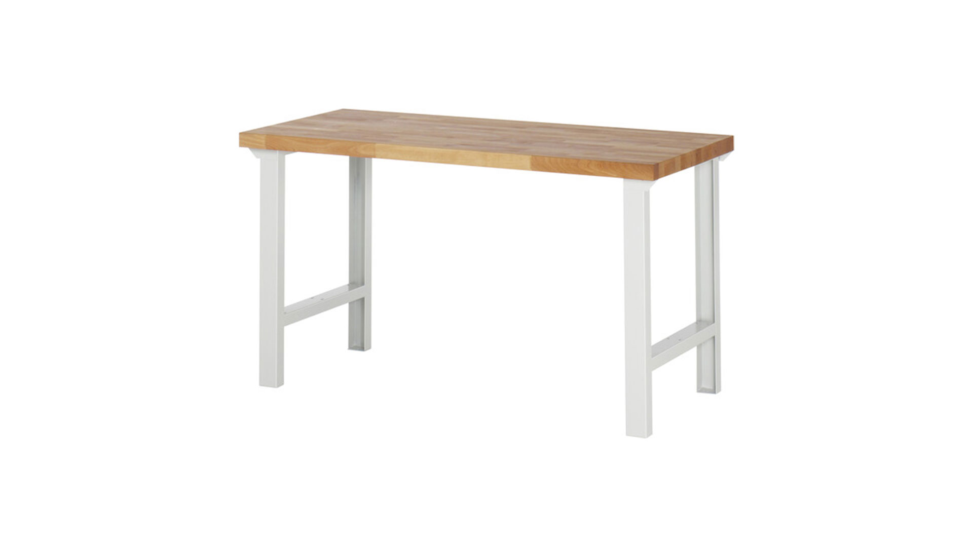 Werkbank, Breite 150 cm, Tiefe 70 cm, Höhe 84 cm,  Platte: Buche-Massiv-Arbeitsplatte