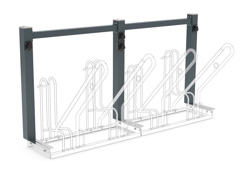 Ladestation für 4 E-Bikes