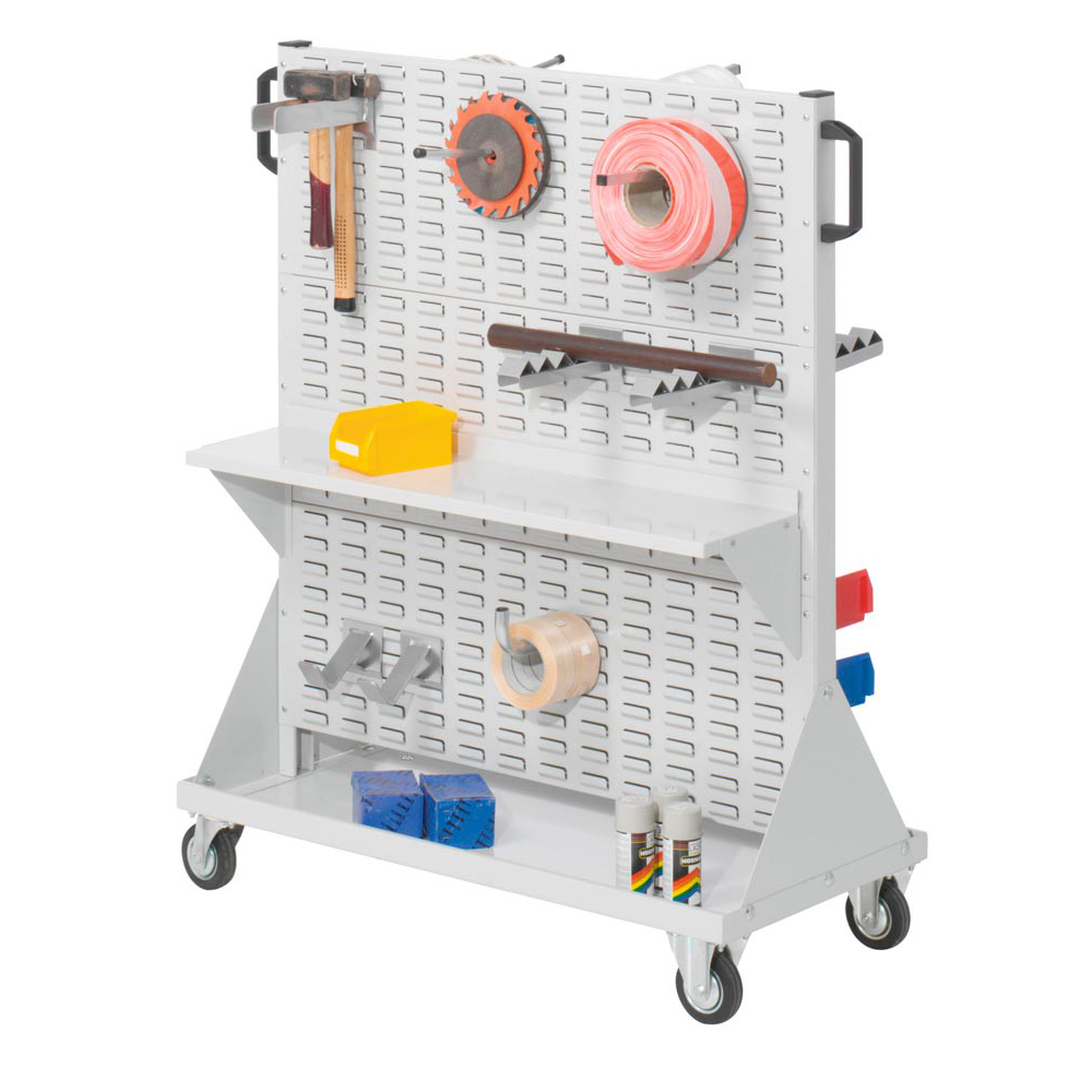 Schlitzplatte, Werkstattwagen mit 3 Schlitzplatten je Seite