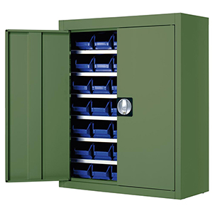 Magazinschrank mit Flügeltüren