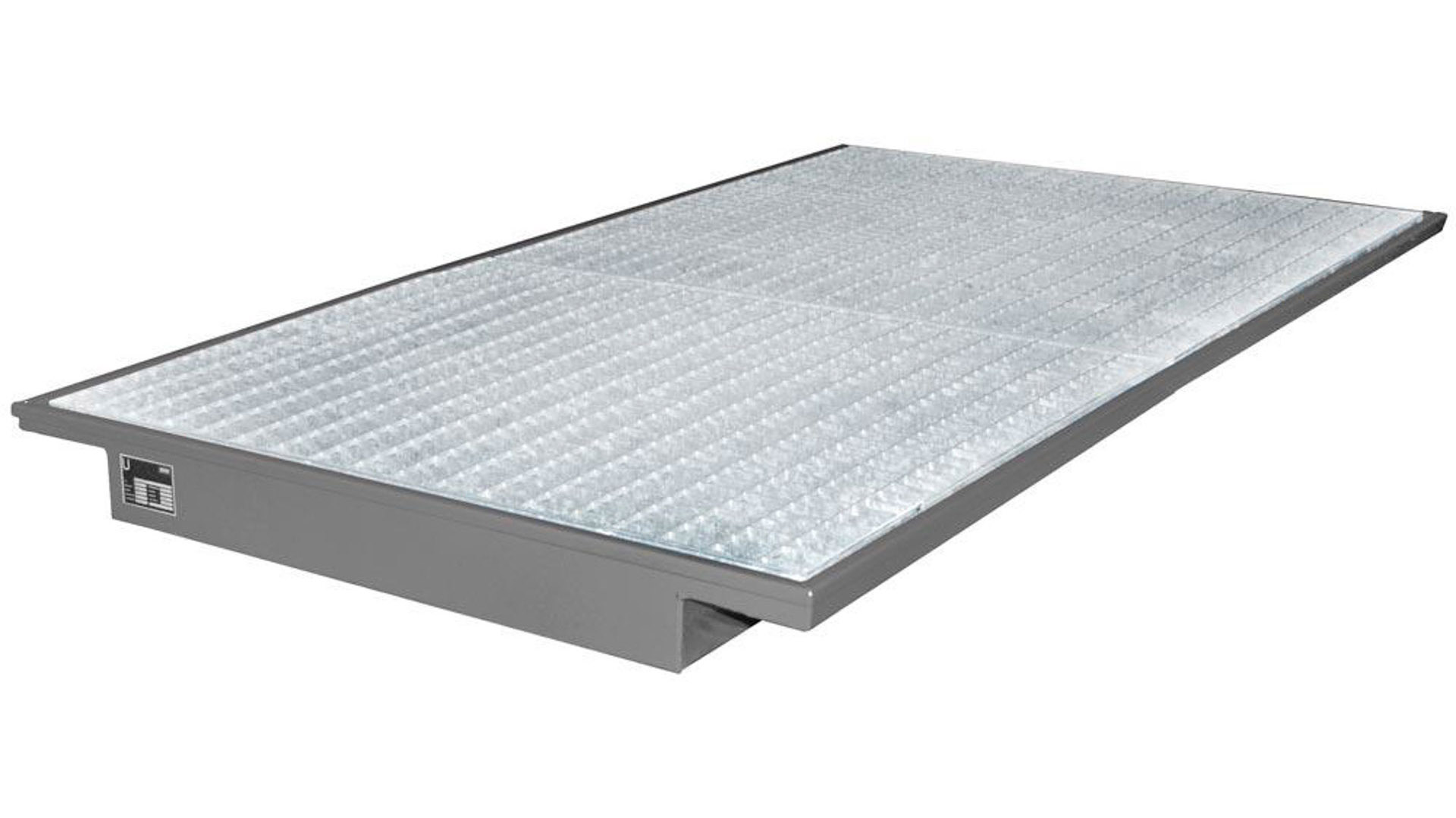 Regalwanne m. Gitterrost - (BxT) 2.150 x 1.250 mm - Volumen 200 l - verzinkt