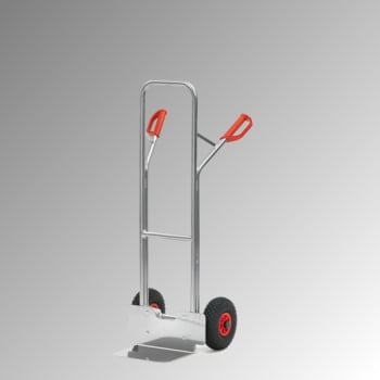 Fetra - Sackkarre, Alukarre - 200 kg - Schaufel 320 x 250 mm (BxT) Luftbereifung