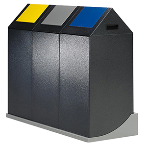 Wandhalterung für selbstlöschende Wertstoffsammler