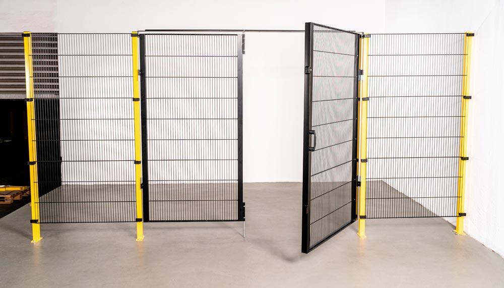 Flügeltür für Trennwandschutzgitter