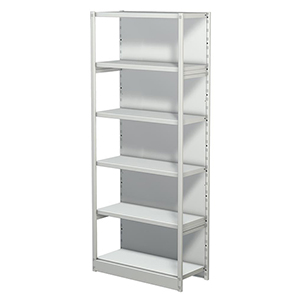 Aktenregal, Büroregal - Steckregal mit Rückwand