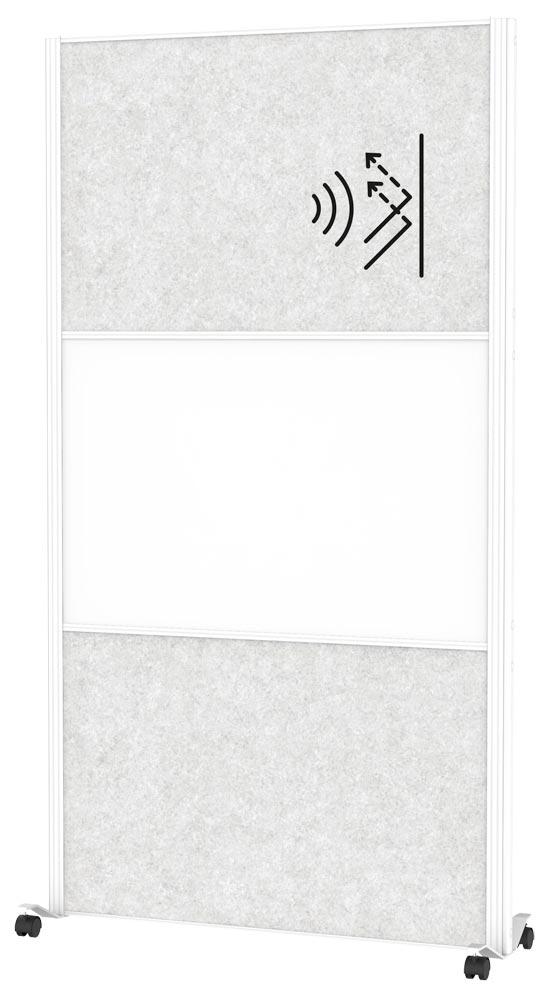 Akustik-Stellwand, BxTxH 1000x44x1800 mm