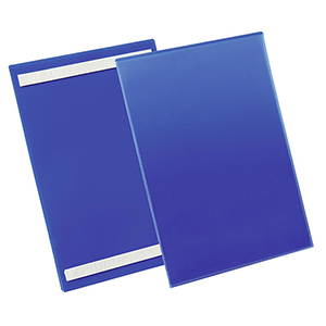 Selbstklebende Kennzeichnungstasche, A4 hoch, BxH innen 210x297 mm, Farbe dunkelblau, VE 50 Stück