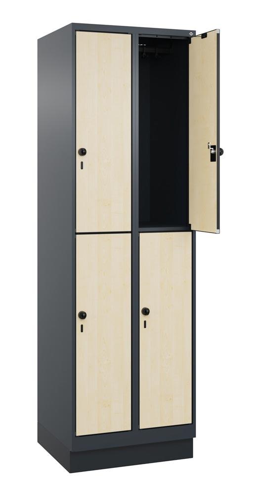 Fächerschrank, doppelstöckig