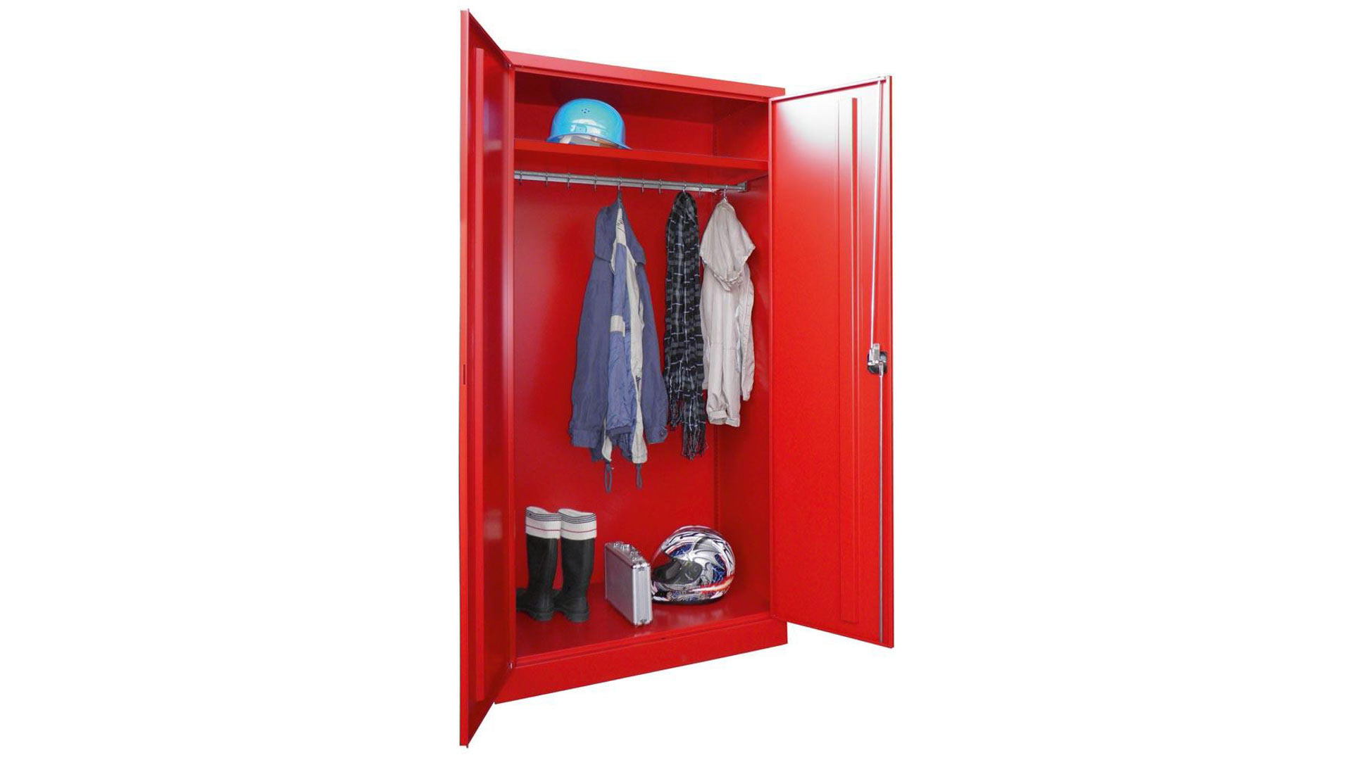 Spind - Garderobenschrank, Breite 100 cm, Höhe 195 cm, Tiefe 50 cm, 1 Abteil(e)