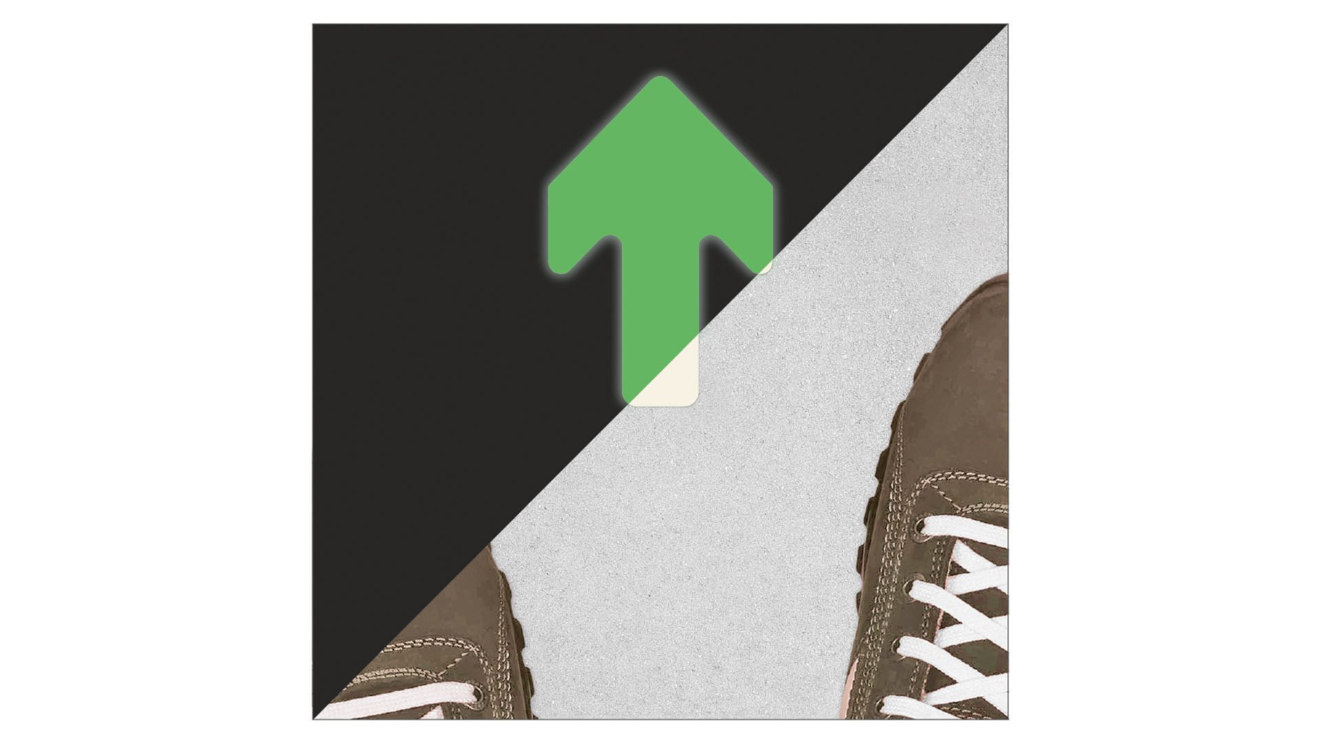 Bodenmarkierungspfeil