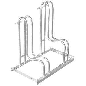 Fahrradständer - für 2 Fahrräder - Breite: 70 cm - verzinkt