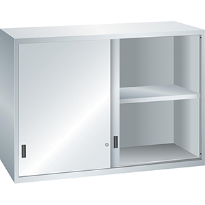 Schiebetürenschrank mit Vollblechschiebetüren als Aufsatzschrank