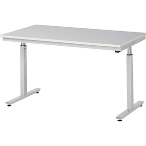 Elektrisch höhenverstellbarer Arbeitstisch, Breite 150 cm, Tiefe 80 cm, Höhe 112 cm,  Schublade(n), Platte: Melaminharzbeschichtet