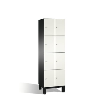Fächerschrank, Breite 80 cm, Höhe 198 cm, Tiefe 52,5 cm, 8 Fächer